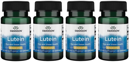 [BRSWGAADOIGQIYLJ] Swanson Lutein 10 밀리그램 60 Sgels (4 팩)