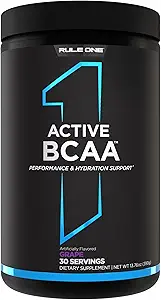 [BRSRAGQYDEJQG2TO] Rule 1 Active BCAA - Performance, Hydration, and Recovery Support with 5g BCAAs + Electrolytes, L-Glutamine, and Citrulline (30 Servings, Grape)