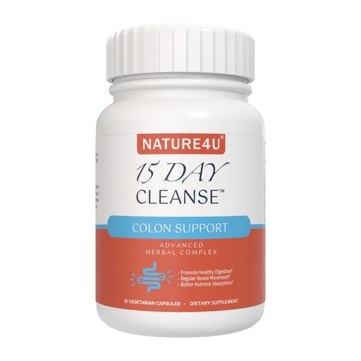 [BRSRAFQTCQPGOFDK] 15 Day Cleanse Gut Support, Advanced Gentle Daily Colon Gut Cleanse Detox for Women & Men with Senna, Cascara Sagrada, Psyllium Husk and Probiotic, 15 Capsules