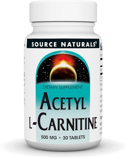 [BRSWIYQCPJ7QGCTG] Source Naturals Acetyl L-Carnitine, 500mg, 30 Tablets