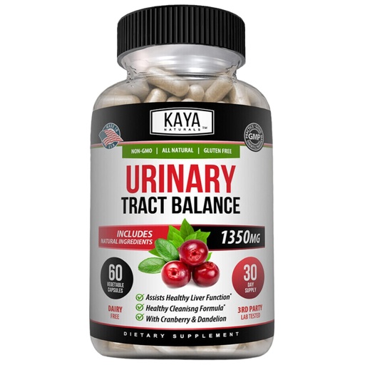 [BRSW2EIOOEHBU2TP] Kaya Naturals - D-Mannose - Urinary Tract UT Cleanse & Bladder Health - Made with Cranberry, Hibiscus & Dandelion Root - D Mannose Capsules Cranberry Supplement - 60 Veggie Capsules
