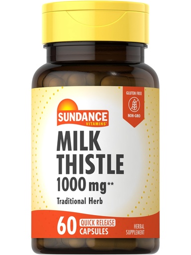 [BRSWICAPBQNQKYDI] Sundance Milk Thistle | 60 Quick Release Capsules | Traditional Herbal Supplement | Non-GMO and Gluten Free Formula