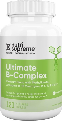 [BRSWG2Q5OF7GYEIV] Ultimate B Complex, 120 Vegetarian Capsules- Certified Kosher