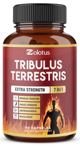 [BRSWYH3QAUPBEDTG] Tribulus Terrestris Capsules with Ashwagndha, Panax Ginseng, Saw Palmetto, Maca, Shilajit - 90 Capsules - 3 Months Supply