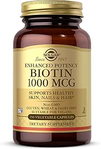 [BRSWIY37BB4GKDA3] Solgar Biotin 1000 mcg, 250 Vegetable Capsules
