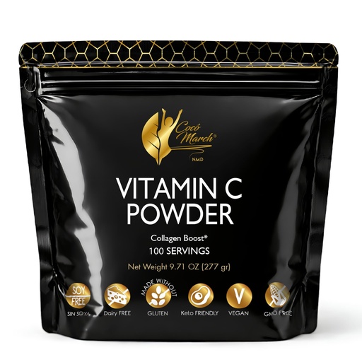 [BRSROFLYBMJWAGTG] Cocó March N.M.D Vitamin C Powder 1000mg - Zinc & Quercetin Supplement