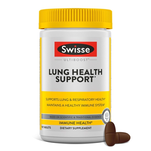 [BRSWGFD5OAHRMAA3] Swisse Mullein Lung Cleanse for Smokers | Clear Lungs with Mullein Leaf Extract | Respiratory Health & Lung Support Supplement | Lung Detox | Healthy Immune Support | 90 Tablets