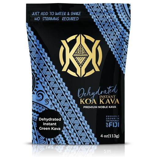 [BRSROHYNAUHBAGQ7] Koa Kava Dehydrated Instant Kava - 100% Dehydrated Instant Green Fijian Kava Root Powder, 4 oz (113g)