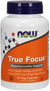 [BRSWIYYKAJYAIHQ7] True Focus, 90 Veg caps by Now Foods (Pack of 6
