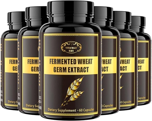 [BRSW2HABCUFWC2Q4] Spermidine Supplements - Wheat Germ Extract Capsules 1000mg Potent Formula with 10mg Higher Spermidine & Zinc for Antioxidant, Cell Renewal, Immune System and Increases Energy 360 Capsules (6 Bottles)