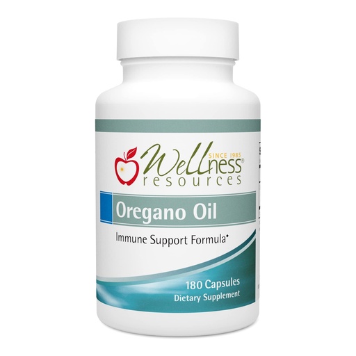 [BRSWI2Q3AQBWYDTY] Wellness Resources Oil of Oregano Capsules - Pure Oregano Oil 55% Carvacrol - Oregano Oil Capsules for Gut Health & Immune Support - Softgels, 180 Count