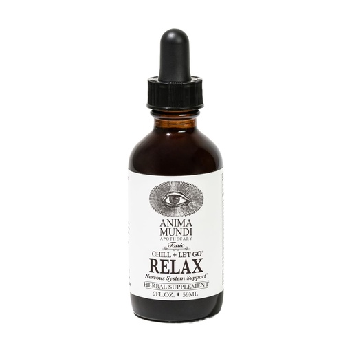 [BRSRO2Y7OEGRSHY2] Anima Mundi Apothecary Relax Tonic Nervous System Support - Natural Calm Aid & Mood Enhancer - Achieve Stress Relief with Lemon Balm, Passionflower, Chamomile, Ashwagandha Root & Lavender (2 fl oz)
