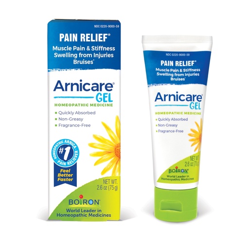 [BRSWIGQKCIGA2GTG] Boiron Arnicare Gel for Relief of Joint Pain, Muscle Pain, Muscle Soreness, and Swelling from Bruises or Injury - Non-greasy and Fragrance-Free - 2.6 oz