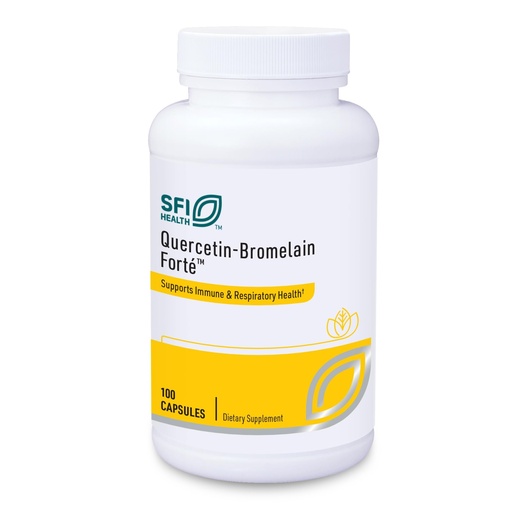 [BRSWIGA4DEJRUC3K] Klaire Labs SFI Health Quercetin-Bromelain Forte - Immune & Seasonal Support Enzymes with Pancreatic, Proteolytic, Bromelain, Papain Enzymes & Bioflavonoids (100 Capsules)