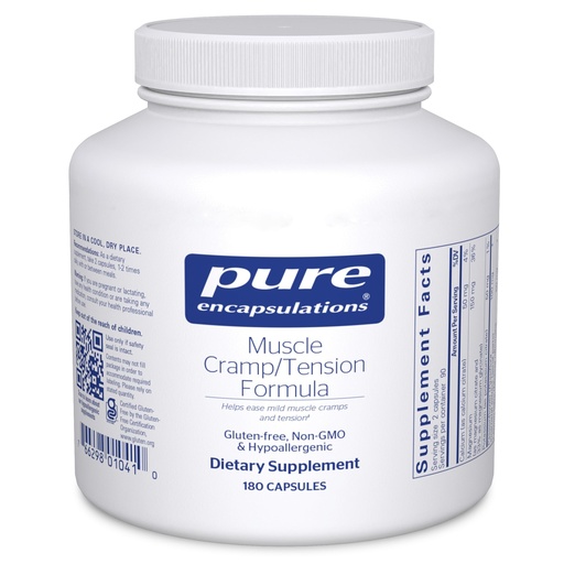 [BRSWIYDQDMFBUHIV] Pure Encapsulations Muscle Cramp/Tension Formula | Hypoallergenic Supplement to Reduce Occasional Muscle Cramps/Tension and Promote Relaxation | 180 Capsules