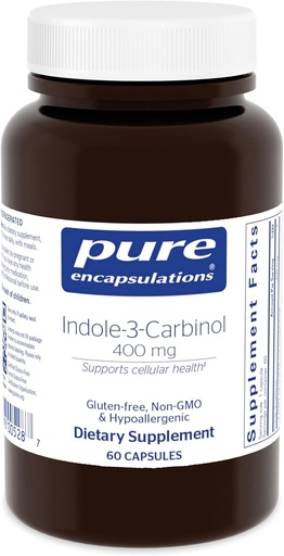 [BRSWIY34DMEGO3IZ] Pure Encapsulations Indole-3-Carbinol 400 mg | Supports Healthy Breast, and Cervical Cell Function | 60 Capsules