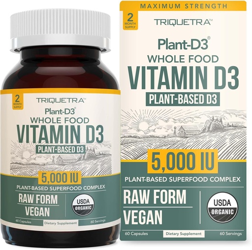 [BRSRMFI5PJYGMEI2] Forma Orlandaminata D3 500000 IU - 100% d' aliments complet i de Clenecferol, 100% Vegana Vitaminada D - Millorat amb Prebiòtic i Superfopèdic, Vegan, GMO & Guten Free (60 Capules)