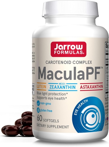 [BRSWYHAKPIMBAHIV] Jarrow Formulas® MaculaPF Carotenoid Complex, Dietary Supplement, Supports Eye Health, 60 Softgels, Up to a 60 Day Supply