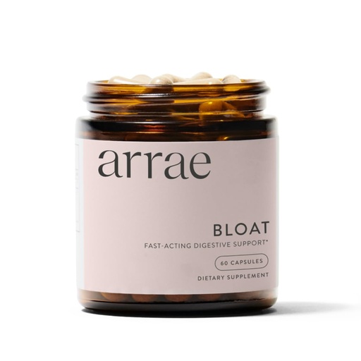 [BRSRMGQCDF6R6FA2] Arrae Fast-Acting Bloating Relief Digestive Enzymes, All Natural Bloat, Gas & Indigestion Relief Capsules, 60 Count