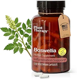 [BRSRAZYHB55GGFDA] Plant Therapy Boswellia Extract Capsules Manufactured in USA 4 Month Supply Supports Joint Flexibility, Comfort, Soothes Discomfort and Healthy Skin Supplements for Women & Men 120 Vegetarian Capsules