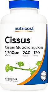 [BRSW2GA5DJ5WEDTG] Nutricost Cissus Quadrangularis (1200mg) 240 Capsules - 120 Servings, Gluten Free, Non-GMO, and Vegetarian Friendly