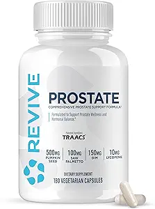 [BRSWYFI7OB5GODY3] Revive MD Prostate Supplements for Men - Maintain Healthy Prostate-Specific Antigen (PSA) Levels, Estrogen Levels & Urinary Flow - Saw Palmetto & Beta Sitosterol for Prostate Health Support
