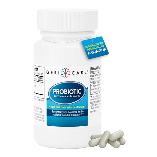 [BRSWIGI4OIIAEFD2] GeriCare Ultimate Probiotic and Digestive Health Supplement - Complete Gut Repair, Seed Probiotics, and Florastor Probiotic Formula. Probiotics for Women and Men Lactose & Gluten-Free - 50 Capsules.