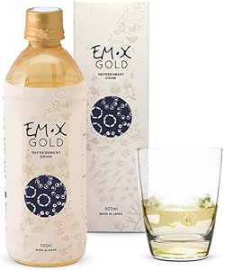 [BRSWI2YNBJ6QC2L4] TeraGanix EM-X Gold Prebiotic, Anti Aging Drink, Dr. Formulated, Gut Flora Health Drink (50 Day Supply), Liquid Antioxidants Supplement, Balance pH (500mL)