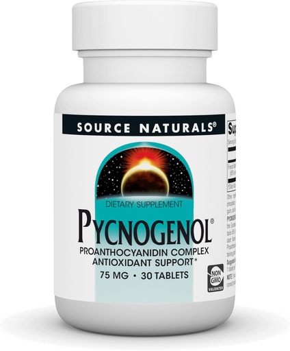 [BRSWIY3ZDEPB2YI3] Source Naturals Pycnogenol 75 mg Proanthocyanidin Complex - 30 Tablets