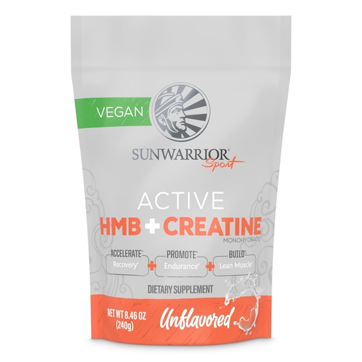 [BRSRAFAPOB7BOETK] Sunwarrior Creatine HMB Monohydrate Powder Muscle Recovery, 240g Pre Workout Supplement for Men & Women, Micronized Leucine Recovery Supplement Unflavored 30 Servings
