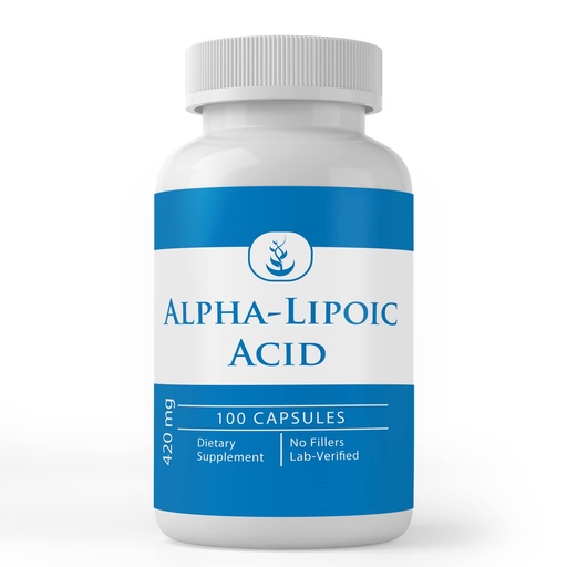 [BRSW2YAPBEDW2ELF] Pure Original Ingredients Alpha-Lipoic Acid Capsules, (100 Capsules) Always Pure, No Additives Or Fillers, Lab Verified
