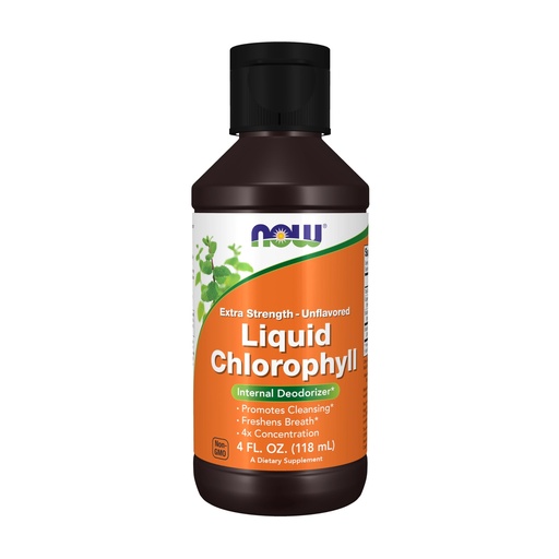 [BRSROCYCPJ5RSHLU] Now Supplements, Extra Strength Liquid Chlorophyll, Unflavored, Internal Deodorizer*, Promotes Clean