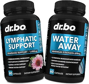 [BRSRAEIYDINRS2TX] Lymphatic Drainage Supplements Pills & Water Away - Lymphatic Support Total Herbal Cleanse Products & Natural Water Pills Diuretics - Lymph Node Detox Cleanse System Drainage for Immune Support