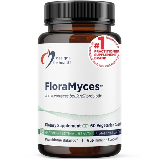 [BRSWIYL2BMCA4FLU] Designs for Health FloraMyces 500mg Saccharomyces Boulardii Probiotic - Gut Health Supplements - Shelf-Stable Digestive Probiotics for GI Health - Dairy-Free, Vegan Probiotic (60 Capsules)