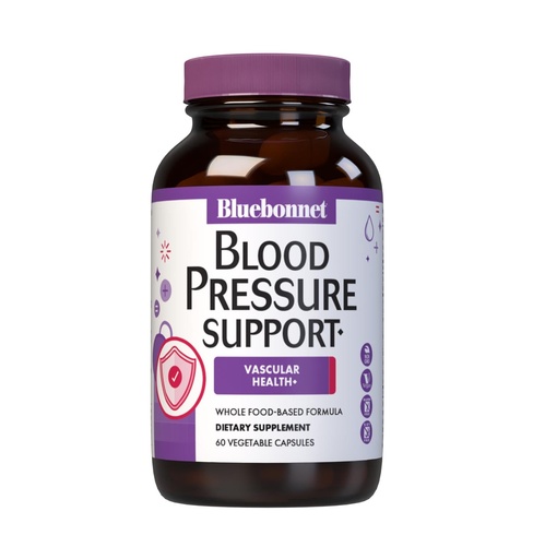 [BRSWECTYOQFAIETU] Bluebonnet Nutrition Blood Pressure Support, Vascular Health*, Non-GMO, Vegan, Gluten-Free, Soy-Free, Dairy-Free- 60 Vegetable Capsules, 30 Servings