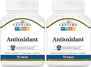 [BRSRAY3RO4JQ4YL6] 21st Century Ace Antioxidant Tablets, 75Count (Pack of 2)