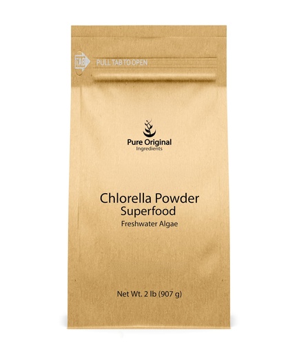 [BRSRMCT5DMHAG3TU] PURE ORIGINAL INGREDIENTS Chlorella Powder (2 lb) Superfood, Freshwater Algae, Natural