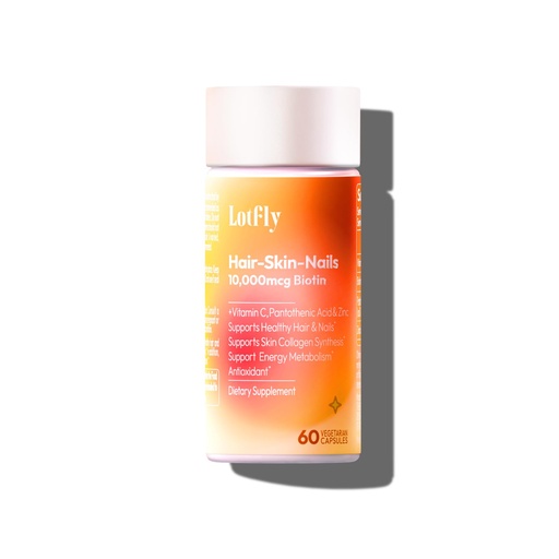 [BRSRAAIEDIPBG3TX] Biotin 10000 mcg with Zinc Vitamin C & Calcium Pantothenate – Supports Healthy Hair Growth, Strong Nails & Glowing Skin for Women & Men | Made in The USA | 60 Vegan Capsules (2 Months Supply)