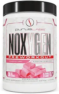 [BRSW2BT7OVYG2EL7] Purus Labs NOXYGEN PREWORKOUT Powder, 30 Servings (Strawberry Candy)