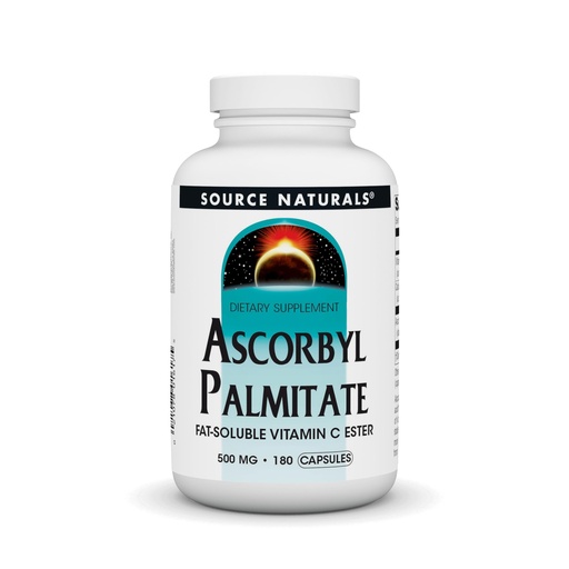 [BRSWIED5B4DBOHDU] Source Naturals Ascorbyl Palmitate 500mg Fat-Soluble Vitamin C Ester Supplement - 180 Capsules