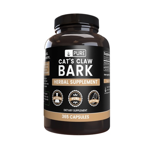 [BRSW2FIBB4CB6YDO] Pure Original Ingredients Cat's Claw Bark (365 Capsules) No Magnesium Or Rice Fillers, Always Pure, Lab Verified