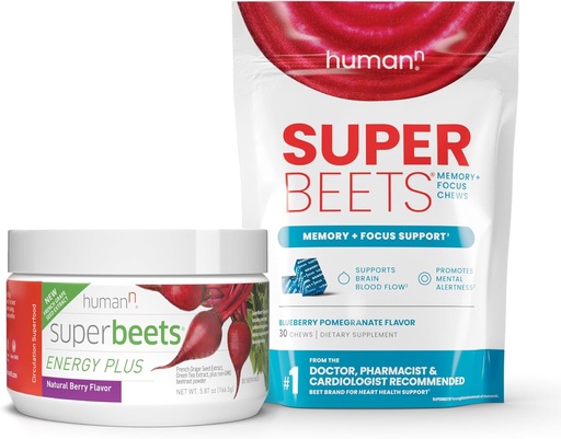 [BRSW2EIYBFYB4EQ7] Humann SuperBeets Energy Plus " Memory + Focus Chews