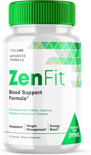 [BRSRAZ36BADQAH3A] Zenfit Capsules, Zen Fit Blood Support Formula Pills, Zenfit Sugar Support, Zen Fit Advanced Formula Natural Keto Support Supplement, ZenFit Blood Capsules Dietary Supplement (60 Capsules)
