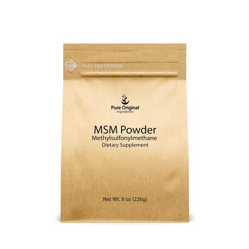 [BRSROBAHDIAQGE3X] PURE ORIGINAL INGREDIENTS Methylsulfonylmethane (8 oz) MSM, Natural Sulfur, Dietary Supplement
