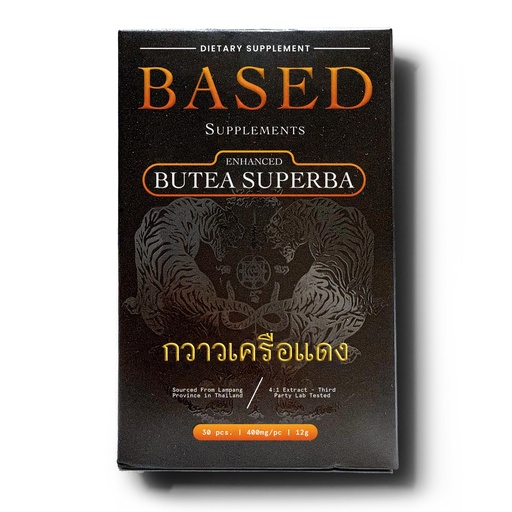 [BRSRAAAECN6RYYDH] Based Supplements Butea Superba Extract - Traditional Thai Herb for Men's Vitality, Focus & Energy - Premium Root Powder with Natural Flavonoids