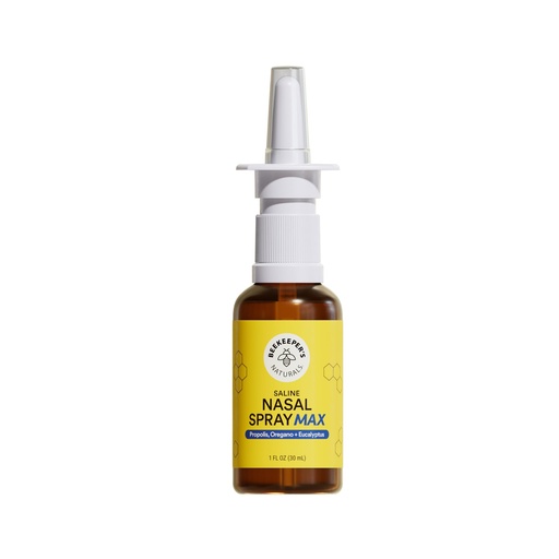 [BRSRMA34BEBQGDQZ] Beekeeper's Naturals Saline Nasal Spray Max, Cleanse & Clear Sinuses, 30 ml
