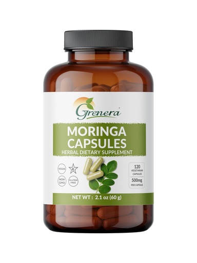 [BRSWIEIDAEMQKETO] Organic Moringa Capsules – 120 Count | Pure Moringa Oleifera Leaf Powder Pills | Natural Superfood Supplement | Herbal Energy & Antioxidant Support | Vegan, Non-GMO, Single Origin Malunggay