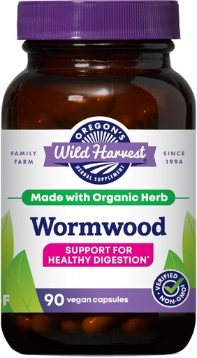 [BRSWIYTYOUIROG32] Oregon's Wild Harvest Wormwood Organic Herbal Supplement, 90 Count