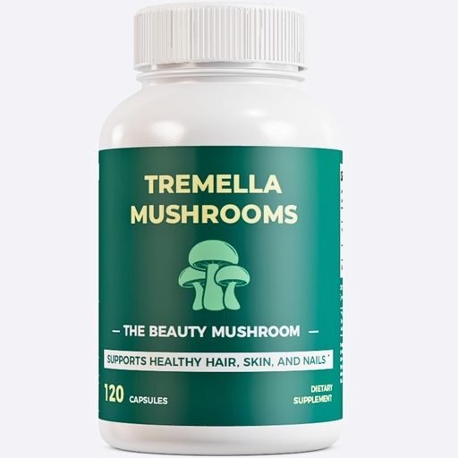 [BRSRAALQDECWMF3X] Tremella Mushroom Extract Capsules 1000mg | Snow Mushroom (Tremella fuciformis) Supplement for Skin, Hair, Nails, Healthy Joints, Brain Health, Immunity | 120 Vegan Capsules, Non-GMO