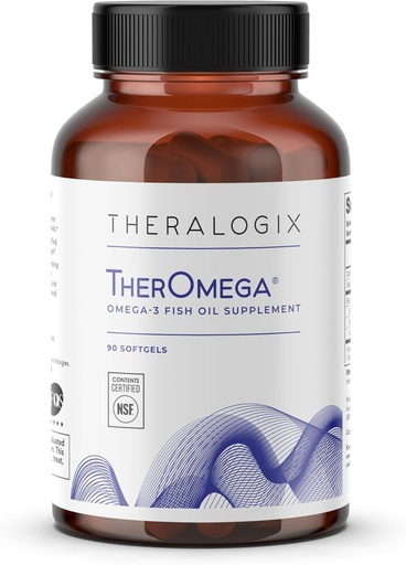 [BRSWYAI6BAJQYDTA] Theralogix TherOmega Omega-3 Fish Oil Supplement - Supports Heart, Brain, Immune & Joint Health* - 700 mg DHA & EPA from Wild Alaska Pollock - Sustainably Sourced - NSF Certified - 90 Softgels